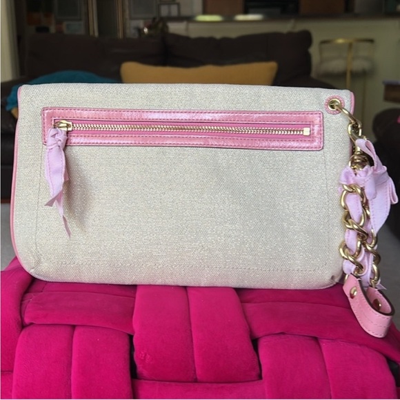 Rare Coach Tattoo Foldover Clutch/Wristlet 11"x7" Like New - Picture 4 of 5